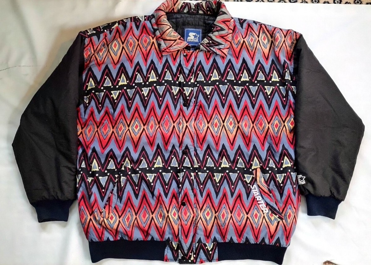 VINTAGE RARE STARTER FRESH PRINCE &DJ JAZZY JEFF AZTEC FULL ZIPP