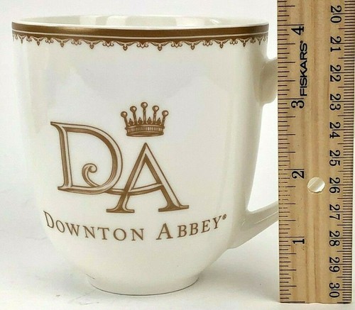 Juego de 2 tazas de café de cerámica Downton Abbey 2014 crest mercado mundial con caja de regalo - Imagen 10 de 11