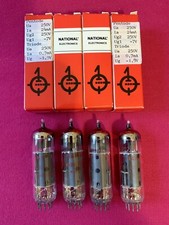 6GW8 / ECL86 NATIONAL ELECTRONICS alte Prüfröhren Quartett in OVP,