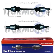 SurTrack Pair Set of 2 Front CV Axle Shafts For Suzuki Swift DOHC Manual 89-94