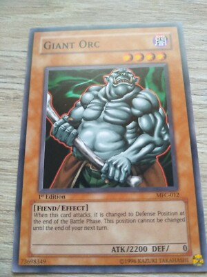 Yu-Gi-Oh! Giant Orc MFC-012 1st Edition Mint Condition | eBay