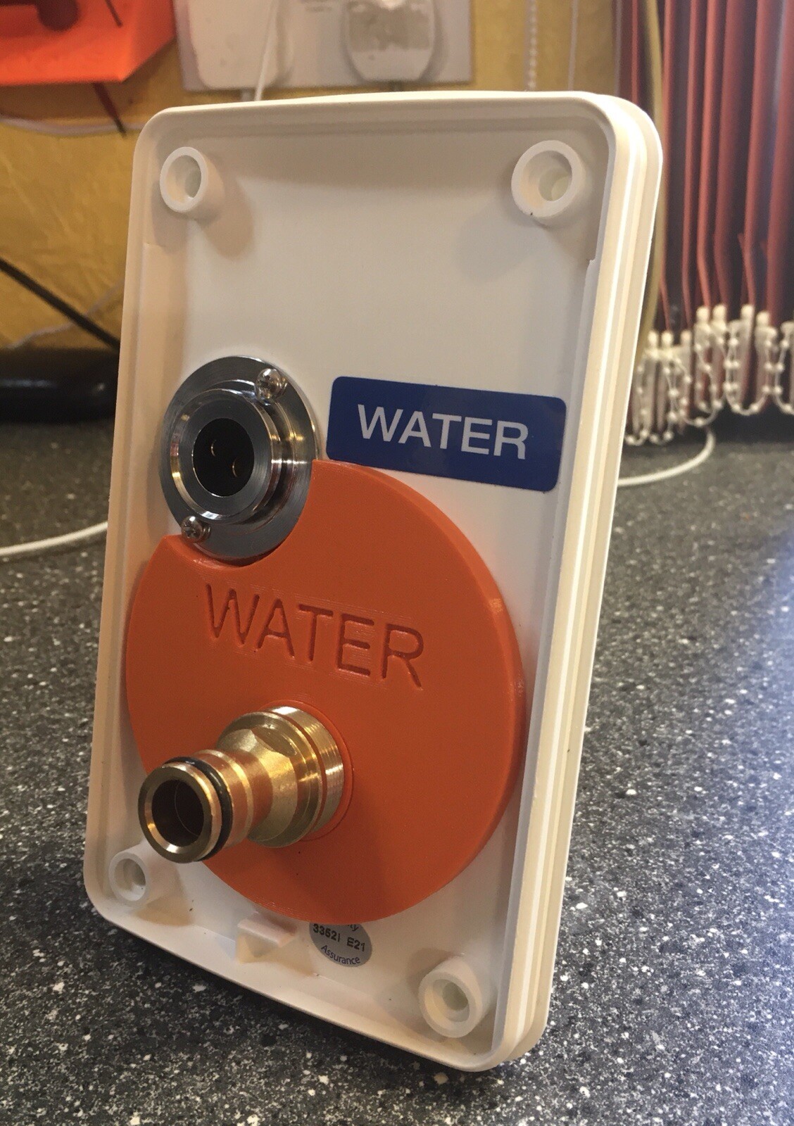 Motorhome Water Tank Filler Hozelock Adapter (orange) for Whale eBay