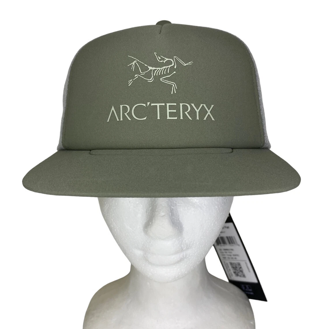 NWT Arc teryx Mens Trucker Hat Bird Flat Cap Forage Green Arcteryx Brand New
