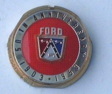1953 53 Ford 50th Anniversary Car Horn Button Plastic New