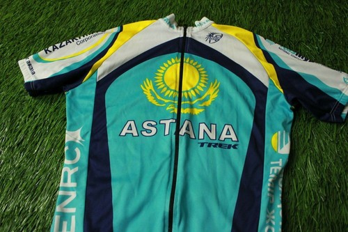 CYCLING SHIRT JERSEY MAGLIA TRIKOT UCI PRO TOUR ASTANA BONTRAGER ORIGINAL SIZE S - Picture 2 of 12