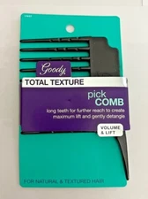 LOT OF 3 GOODY TOTAL TEXTURE PICK COMB VOLUME & LIFT NIP