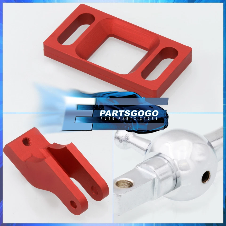 For 95-99 Chevy Cavalier Red MT Manual Racing Aluminum Quick Throw Short Shifter - Image 2 of 3