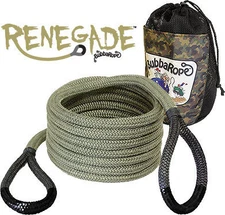 Bubba Rope Renegade Recovery Rope - Gray 3/4" x 20' Breaking Strength 19,000 lbs