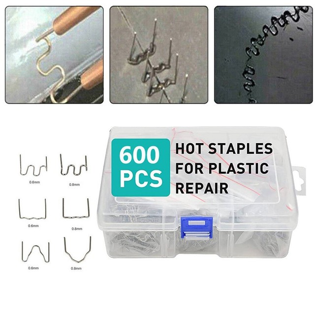 600X 6mm Hot Stapler Stainless Steel Plastic Welding Repair Kit Brand New- 600X 6mm Hot Stapler Stainless Steel Plastic Welding Repair Kit Brand New-