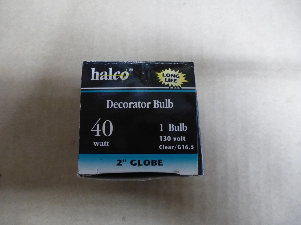 6 Pack of 40 Watt G16.5 Clear 2" Globe Vanity Decorative Cand Base Light Bulbs - Image 2 of 4