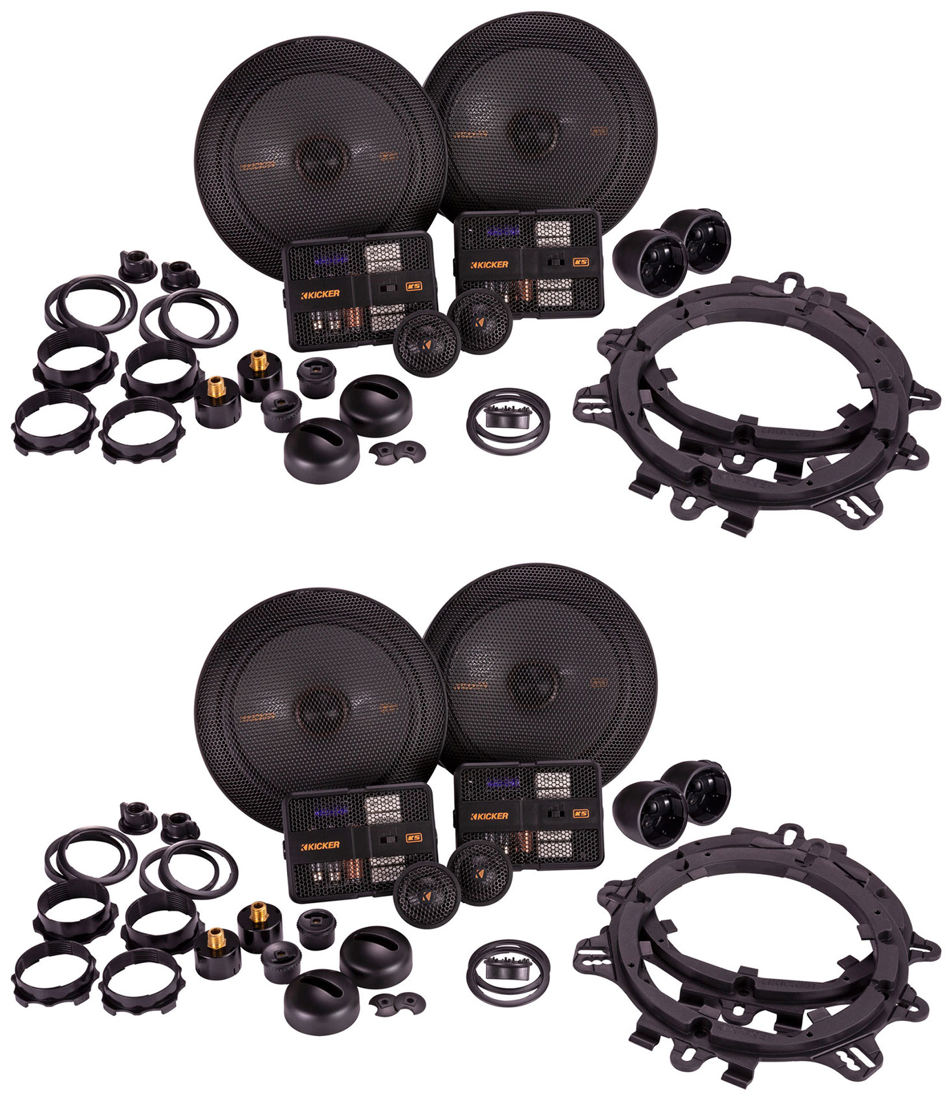 2 Пары автомобильных аудиокомпонентных динамиков Kicker 51KSS6704 675 с 1 твитером 62690₽