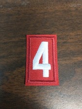 Cub Scout Number Patch, 4, Gently used FREE SHIPPING  