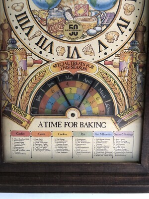 1979 Nestle 50th Anniversary A Time for Baking CLOCK Toll House