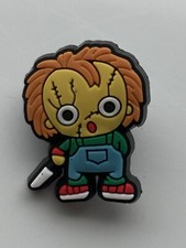 Nuovissimo CHUCKY Charm CROC Gioco Bambini Horror Scarpa Accessorio Uomo Donna Bambini