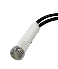 (1x) 6.3VAC/DC - 200mA - 5/16" Clear Incandescent Panel Mount Indicator 6" Leads