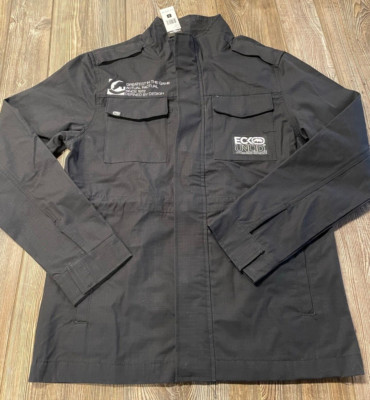 NWT Mens $98 Ecko Unltd. Premium Black Full Zip Front Logo Jacket Size Small