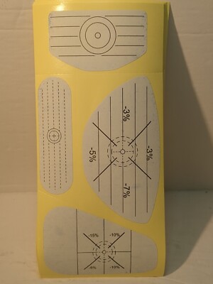 10 Sheets Golf Impact Stickers Stickers Driver Putter Iron Rescue Club, 