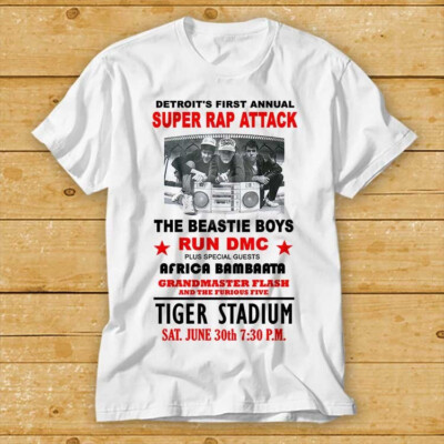 Detroit Super Rap Attack Geschenk Tee Beastie Run Tiger T-Shirt Bestseller 2715