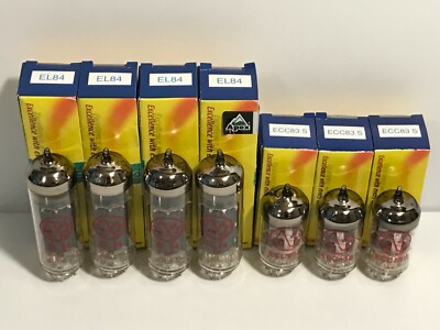 JJ Tesla Premium Tube Complement Set for Peavey Classic 30 Guitar Amp Amplifier