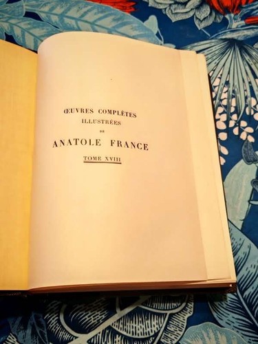 Magníficas Obras Ilustradas ANATOLE FRANCE Calmann-Lévy Papel Vellón 1925-29 - Imagen 3 de 14