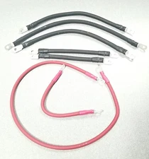 1978  Marathon E-Z-GO  2 Gauge Welding Wire Battery Cables HEAVYDUTY U.S.A MADE