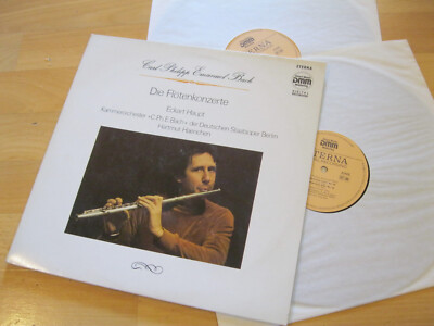 2 LP C. P. E. Bach Die Flötenkonzerte Eckart Haupt Vinyl Eterna DDR 7 29 060-61