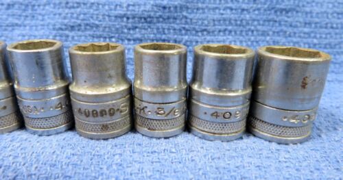 SK Tools 10 pc Socket Set 1/4" drive 3/16" to 1/2" USA - Picture 4 of 9