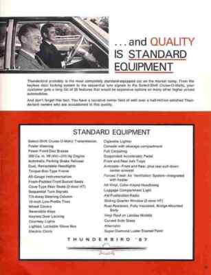 A4 Print 1967 Thunderbird Key Features 11