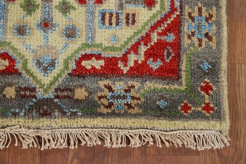 Authentic Kazak Indian Handmade Rug Traditional Design Wool Craftsmanship 2x3 - Picture 6 of 16