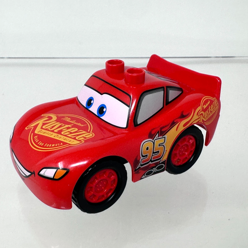 Lego DUPLO Disney Pixar Cars Lightning McQueen Car Wash Fun Figure Red #95 Racer - Picture 1 of 14
