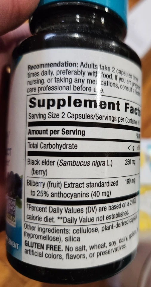 Nature's Way Extracto Premium de Arándano Salud Ocular - 90 CAPS - CADUCIDAD: 2027 Foto 3 de 4