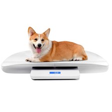 Digital Pet Scale Baby Scale 220 lbs Capacity 0.02lbs Precision kg/oz/lb White