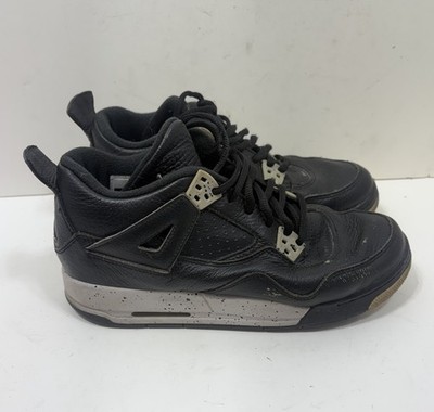 Air Jordan 4 Retro Size 5.5Y GS /7 W Oreo Black White Leather Nike 408452-003