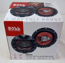 pair of BOSS CH6530 ~ 6.5" 3-Way Full Range speakers Chaos Exxtreme ~ NEW