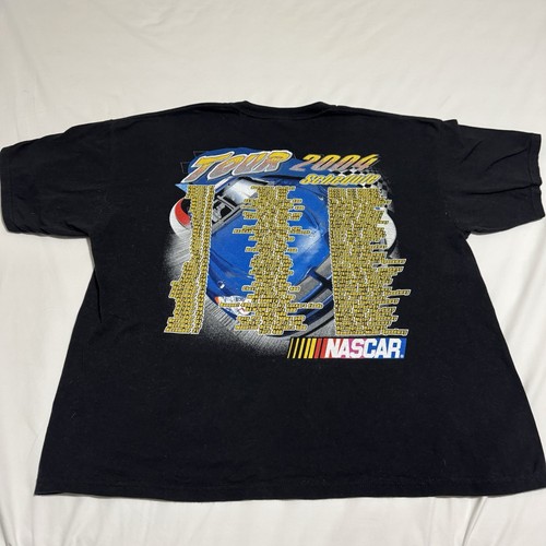 Maglietta Vintage Tour 2004 Programma NASCAR Feel The Thunder 53 Nera 2 Lati XXL - Foto 7 di 7