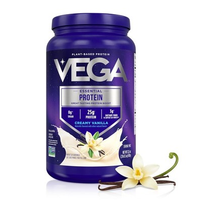 Essential Protein   25g Plant Based Protein Powder, Creamy Vanilla, Vegan for...