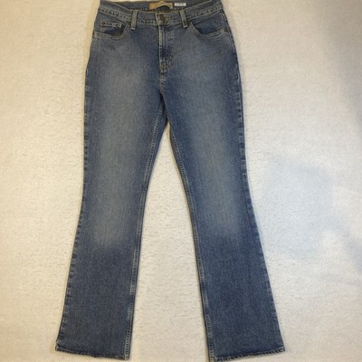 Old Navy Curvy Just Below Waist Boot Cut Jeans Size 8 Denim Pants Stretch