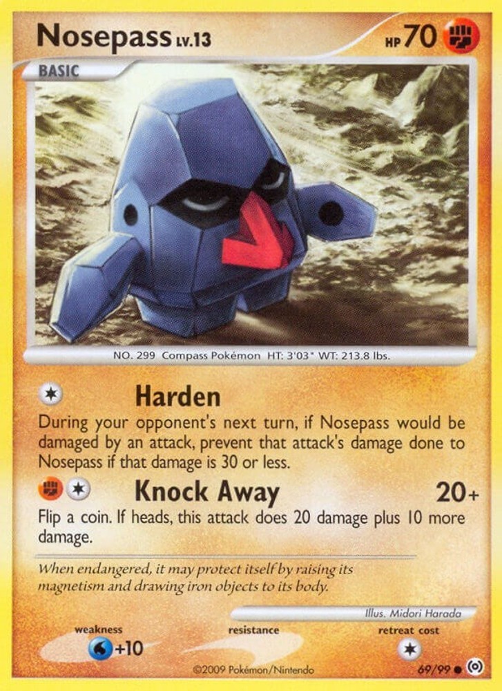 Nosepass Arceus 69/99 LP Pokemon