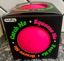 Pink NeeDoh Groovy Glob Classic Nee Doh Squishy Stress Ball Globe 100 AUTHENTIC