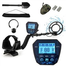 Metal Detector, 10" Max Depth, IP67 Waterproof Coil, 4 Modes