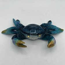 Blue Crab Resin Tabletop Figurine Purchased in Maryland Coastal 8" x 5" x 1 3/4"