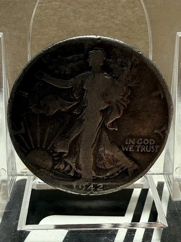 Liberty Walking Half Dollar 1942 Silver Circulated Business Strike US Coin