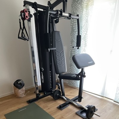 HAMMER Multigym FERRUM TX2 Kraftstation verstellbar 120 kg Schwarz 9037