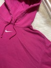 Nike Center Swoosh Hoodie Womens Medium Pink Mini Swoosh Oversized Baggy Y2K — photo 7