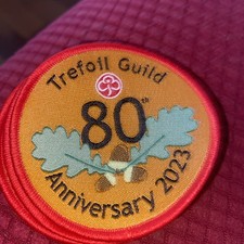 Girlguiding Trefoil Guild 80th Anniversary 2023 Woven Badge