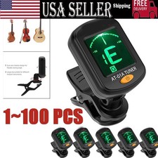 LCD Clip On Chromatic Acoustic Electric Guitar Bass Ukulele Banjo Violin Tuner