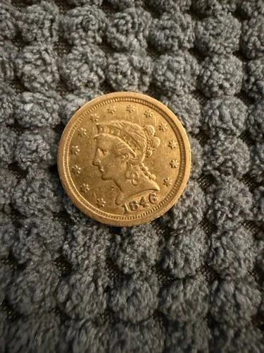 1846-O $2.50 AU Liberty Head Quarter Eagle $2 1/2 Gold Coin