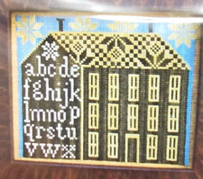 Carriage House Samplings BIG BROWN HOUSE Cross Stitch Chart