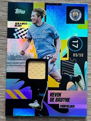 Topps Manchester City Team Set 24/25 Kevin de Bruyne /50 Relic Match Worn