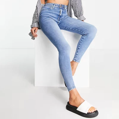 DENIM CO Super Skinny Damenjeans, hellblau - Gr. 32x34 - Extralang - Bild 1 von 4